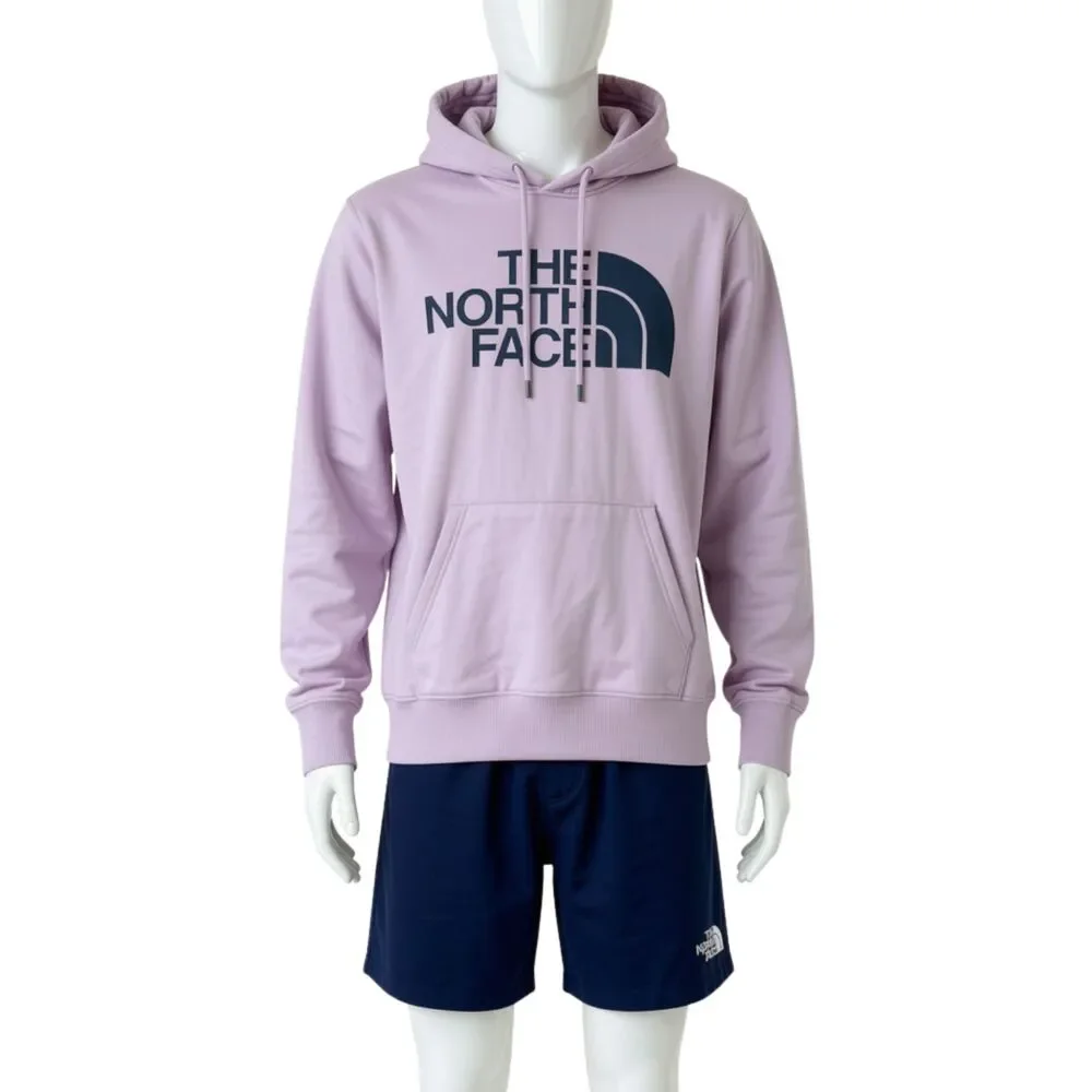 The North Face Pullover Hoodie Men's Size Medium Lavender Navy Blue